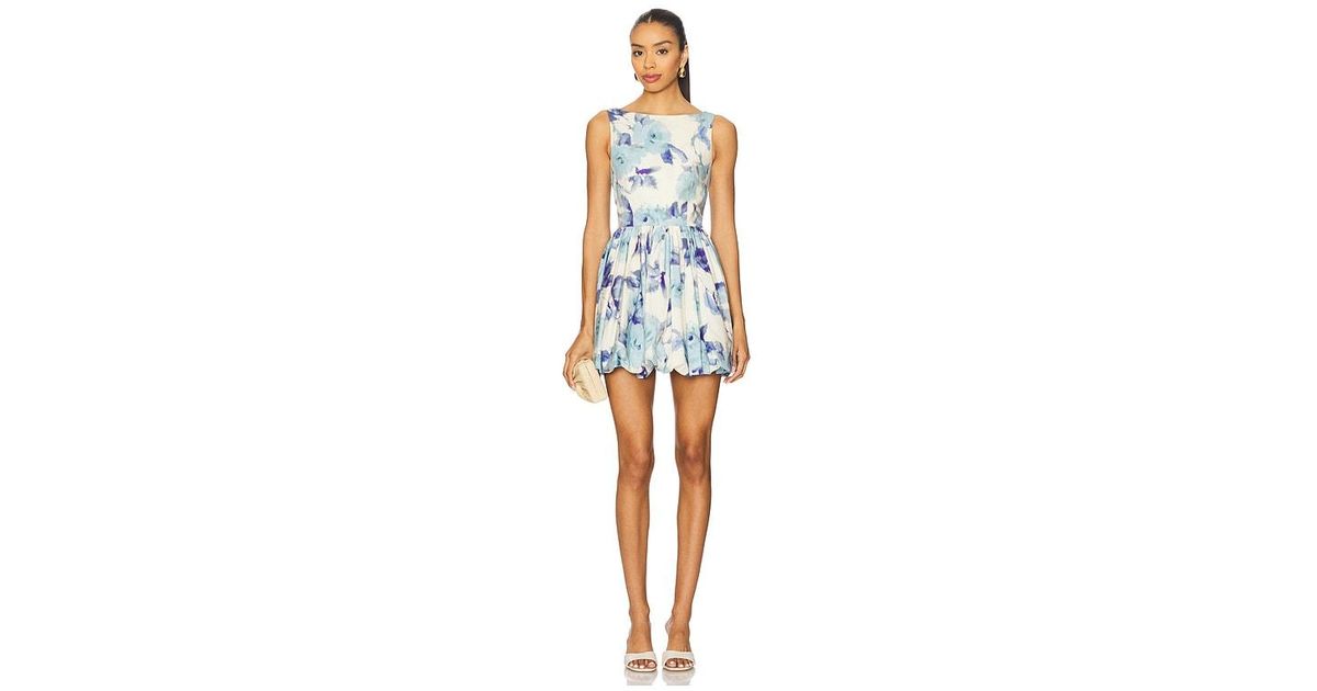 Azeeza Ananya Mini Dress in Blue | Lyst