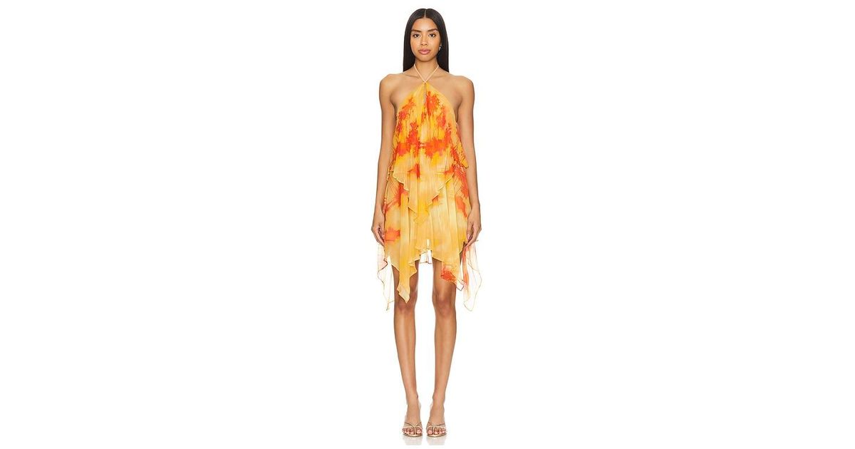 lovers and friends orange dress Lovers and Friends Solara Ombre Maxi Dress in Orange Ombre