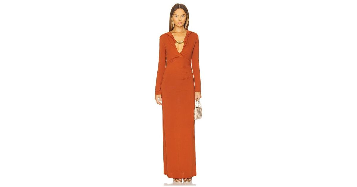 giuseppe di morabito orange dress GIUSEPPE DI MORABITO Orange Corsage cutout dress