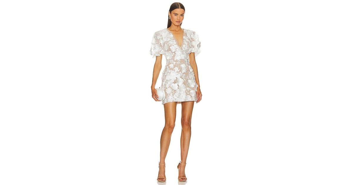 Elliatt Zayla Mini Dress in White | Lyst
