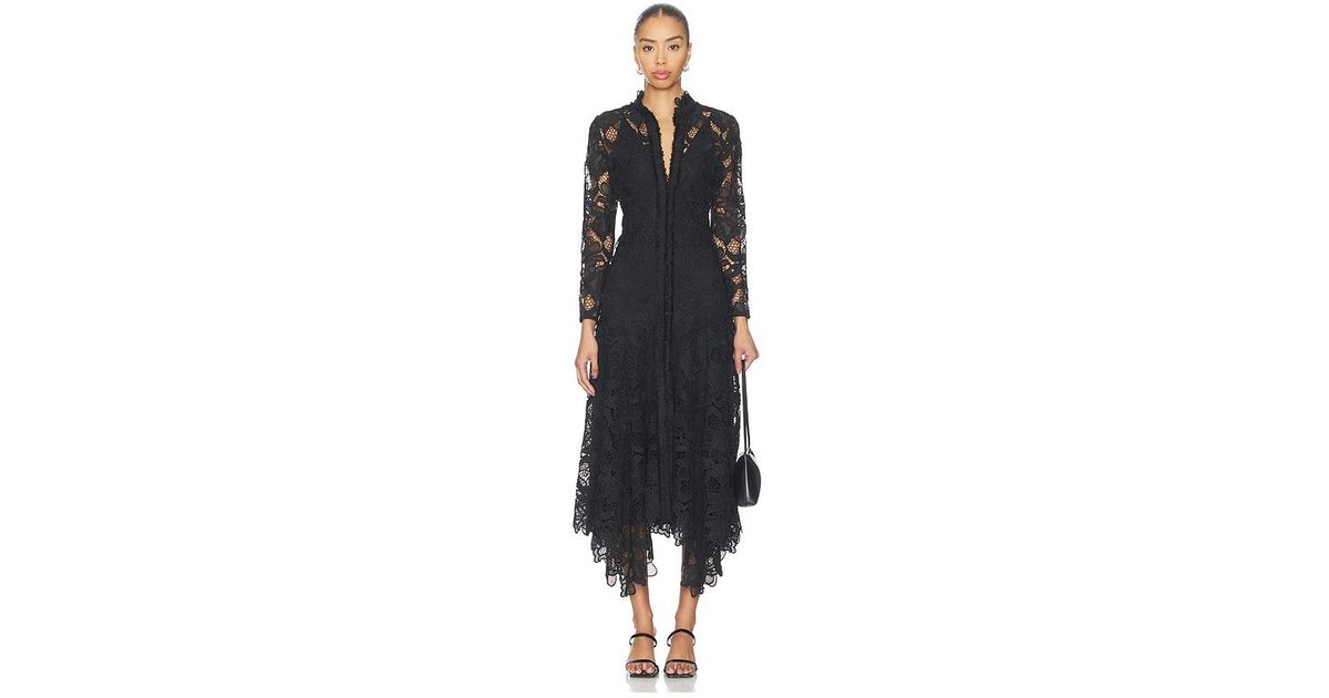 blue dress for baby girl The Alexis Maxi Dress in Black – Solace London main image 1