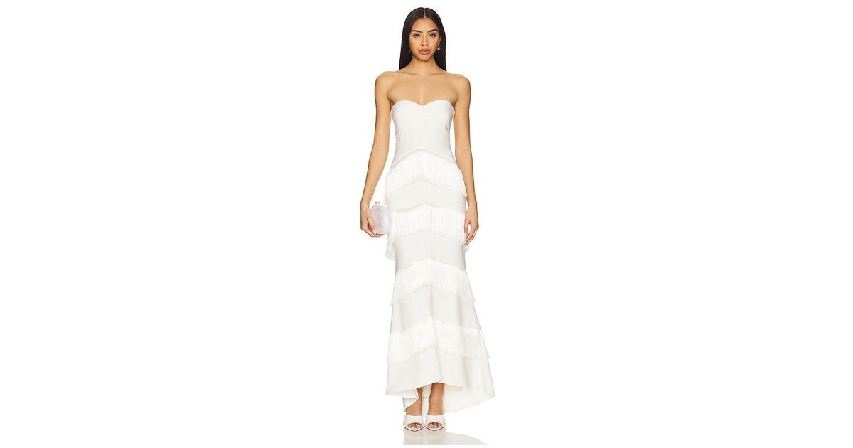 hera fringe maxi dress house of harlow House of Harlow 1960 Hera Fringe Maxi Dress in Black