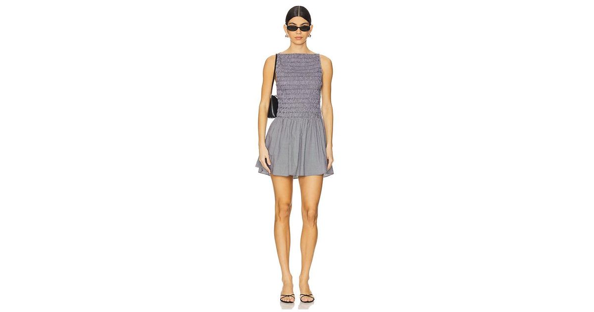 Faithfull the Brand Noa Mini Dress in Blue | Lyst UK