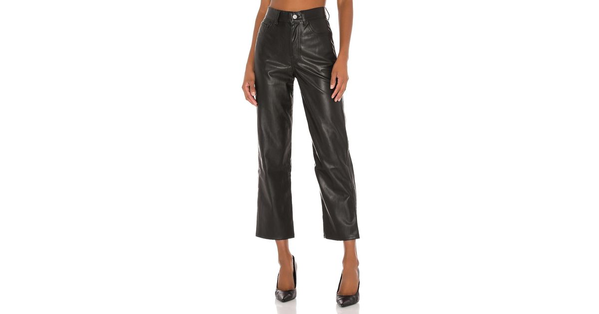 Levi's Faux Leather Ribcage Straight in 