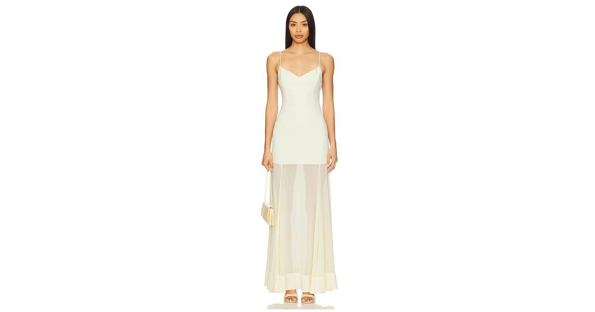 Lovers + Friends Caden Maxi Dress in White | Lyst UK