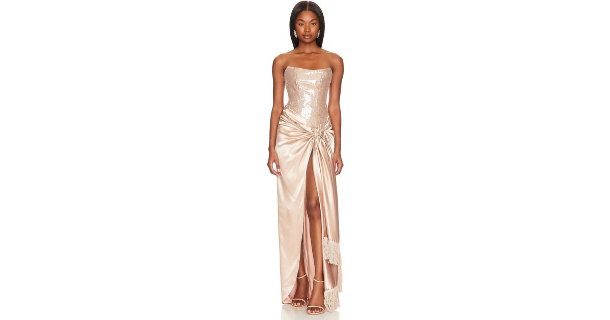 Bronx and Banco Gina Gown in Natural | Lyst