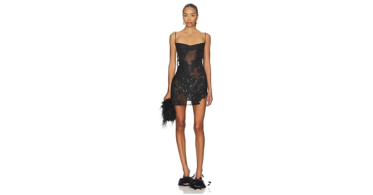 jaded london black sequin dress Jaded London Sequin O-Ring Mini Dress