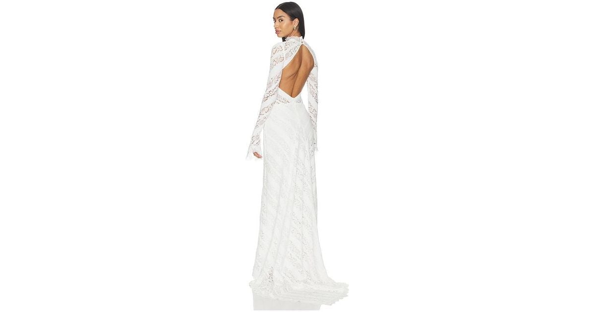 bec and bridge white long sleeve dress Madeleine Ivory Cut-Out Long Sleeve Midi Dress