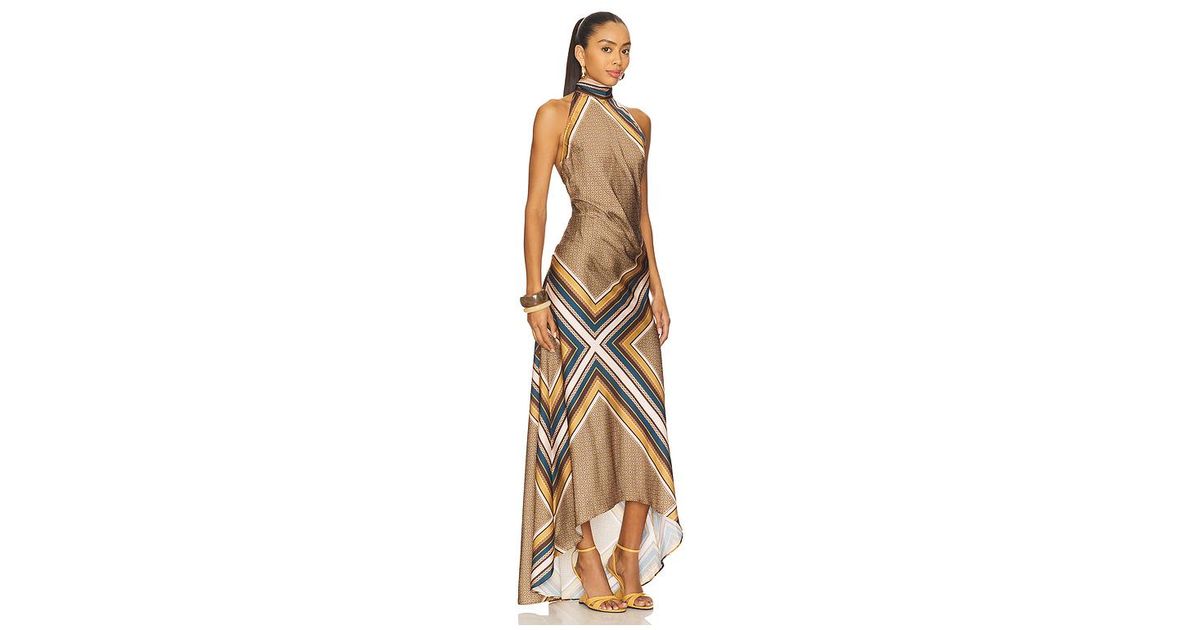MISA Los Angles Minerva Dress in Natural | Lyst Australia