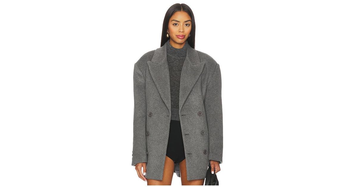 Bardot Classic Oversized Hailey Coat in Black | Lyst UK
