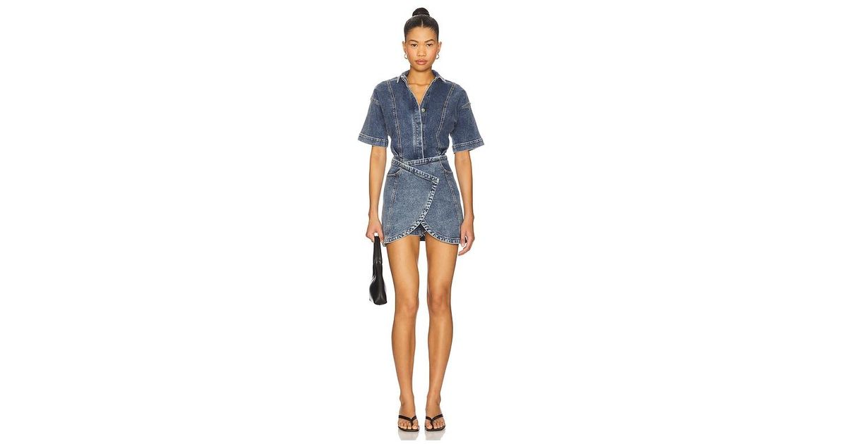 SOVERE Dawn Denim Dress in Blue