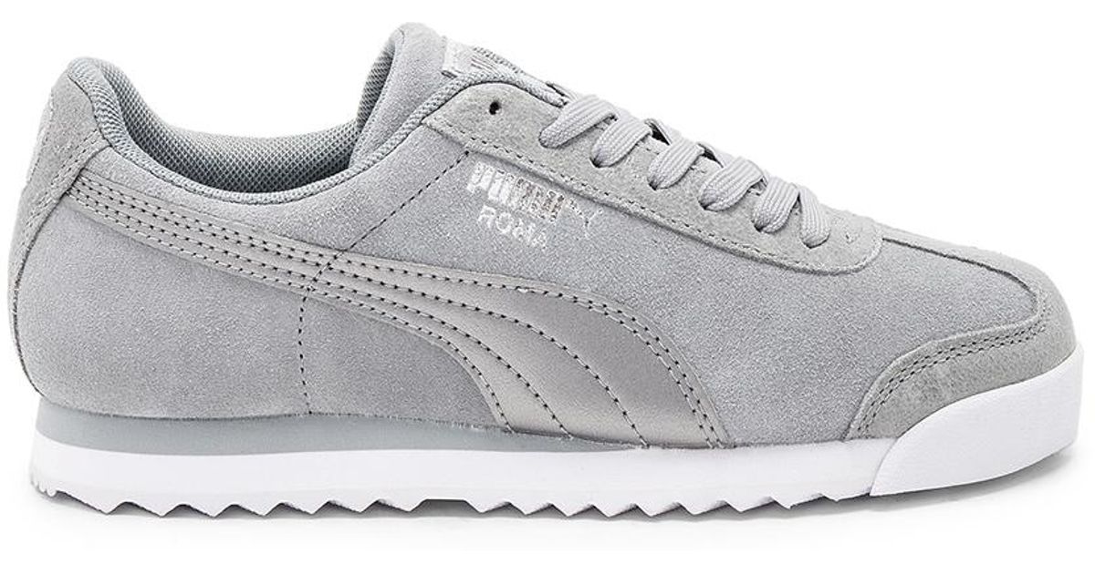 PUMA Suede Roma Classic Sneaker in Grey Lyst