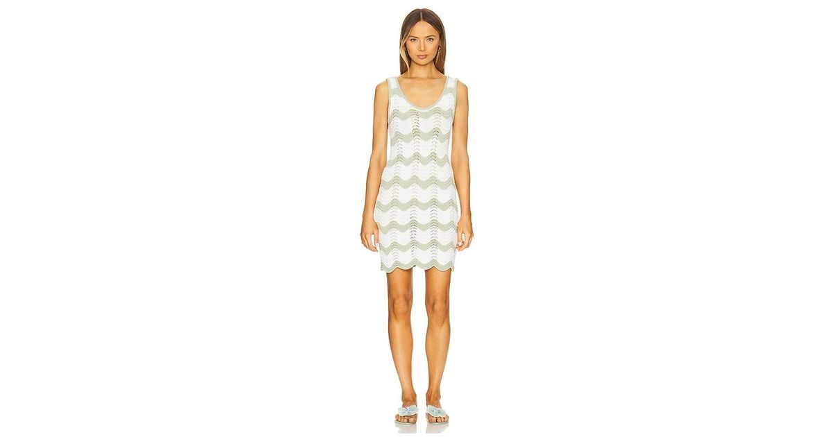 MINKPINK Jayden Crochet Wave Mini Dress | Lyst