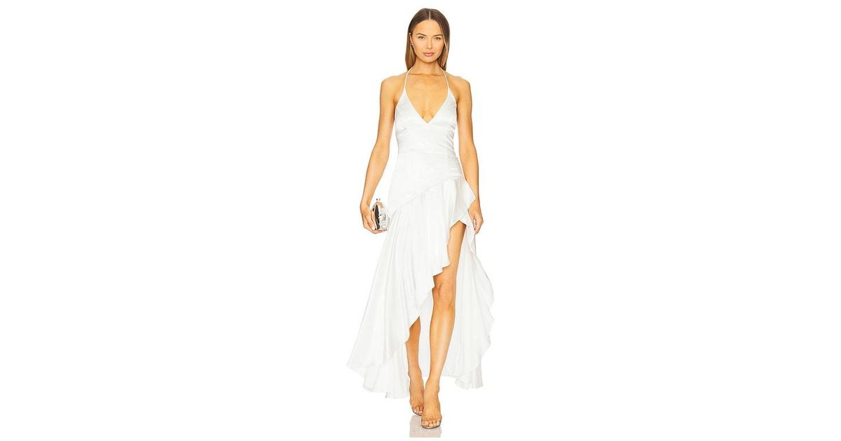 sorella halter dress Bardot in White boutique dress women