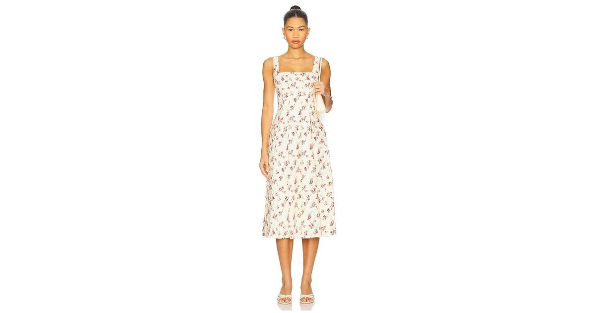 we wore what corset pleated midi dress WeWoreWhat Corset Pleated Midi Dress in Beige
