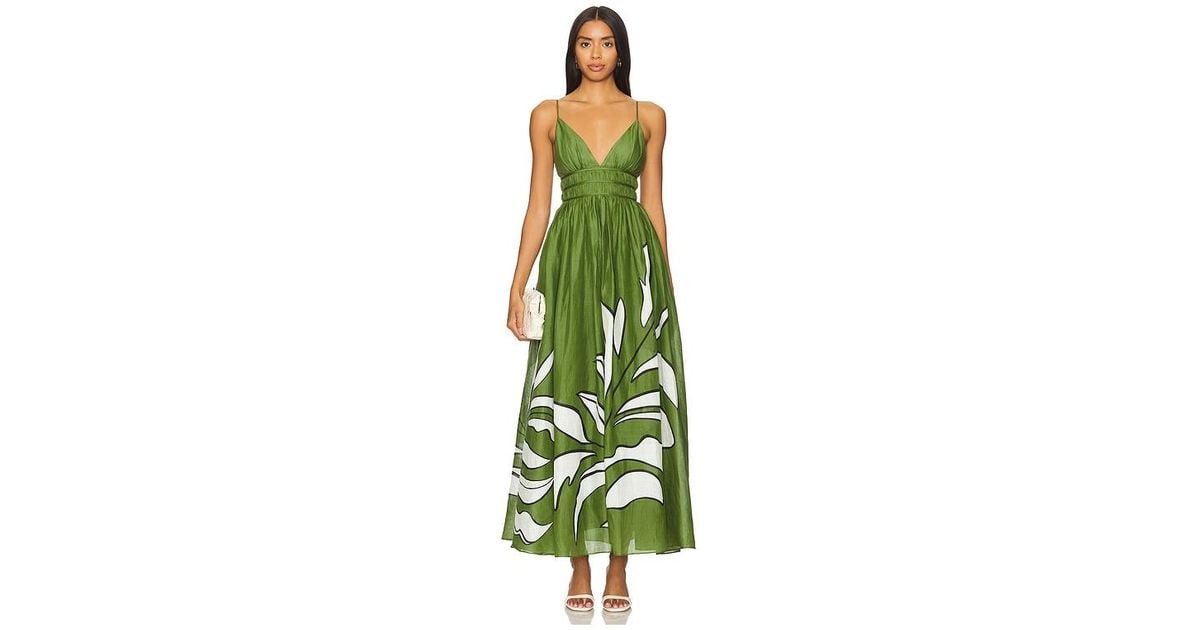 Aje. Planetary Maxi Dress in Green | Lyst