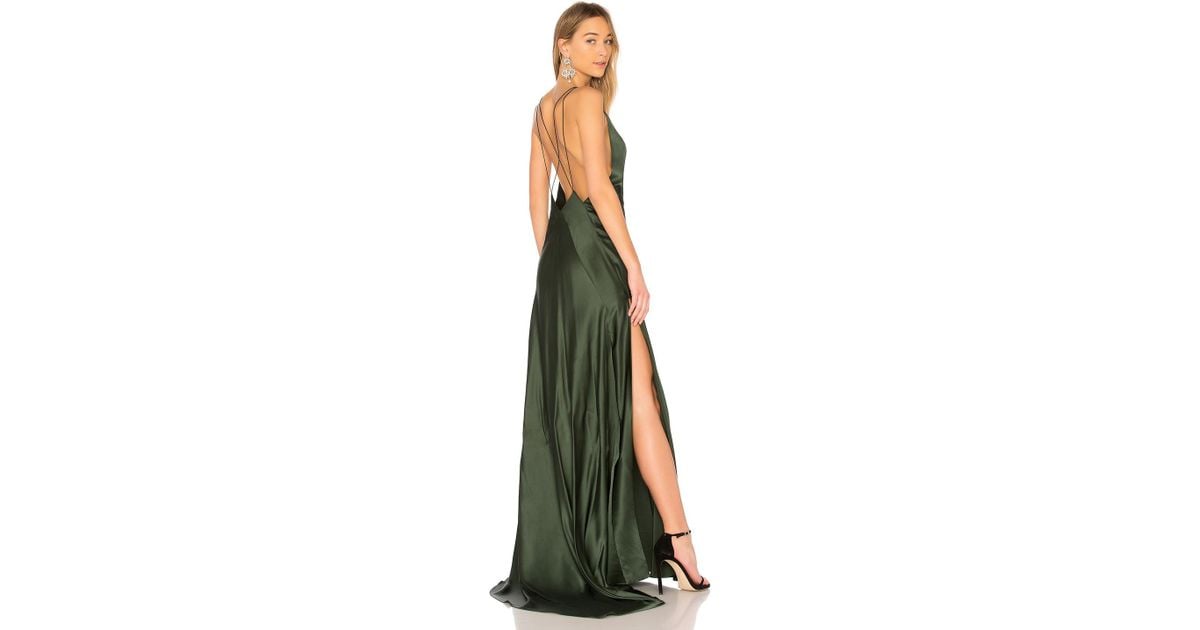slim fit dress slacks Michael Lo Sordo Alexandra Gown
