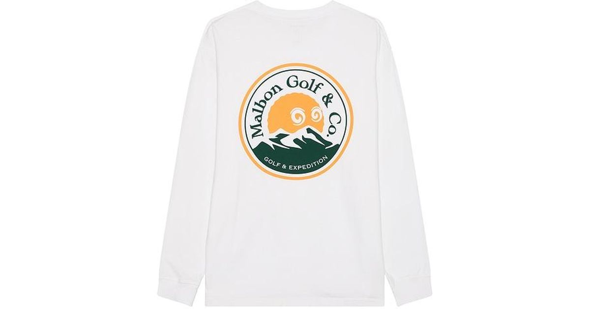 【MALBON】 Expedition Undulation Long Sleeve T-Shirt ■MAN Malbon Golf [Malbon Expedition] Undulation Long Sleeve T