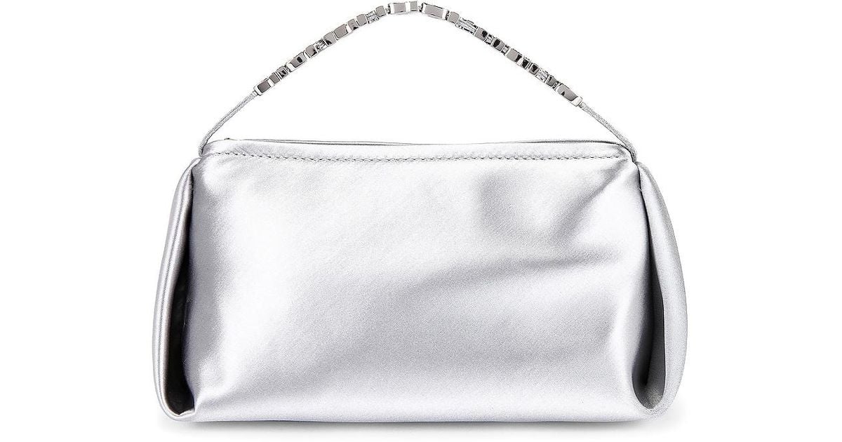 Alexander Wang Satin Marquess Micro Bag in White | Lyst