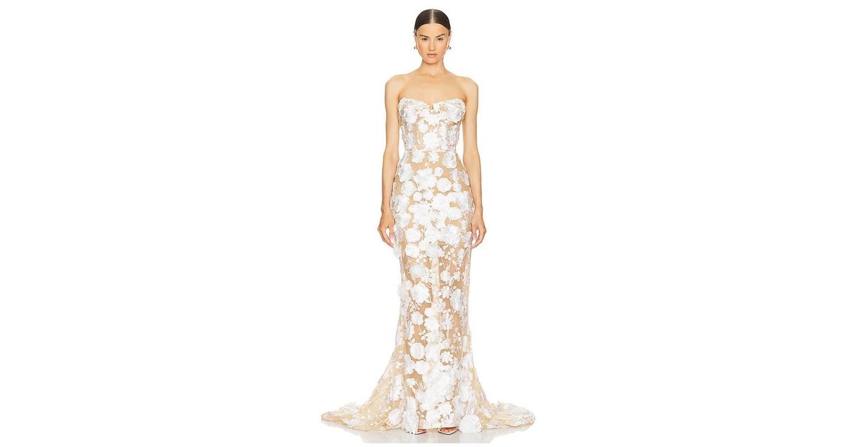 Bronx and Banco Jasmine Bridal Gown in White | Lyst