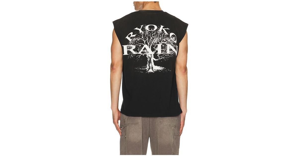 Ryoko Rain Butterfly Skull Sleeveless Tee in Black for Men | Lyst UK