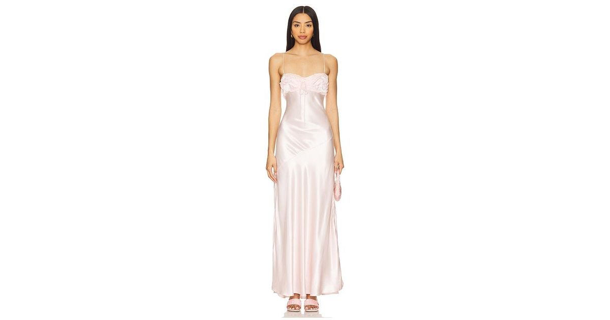 chinese dress ladies For Love & Lemons Women's Mayfair Maxi Dress, White, L : Clothing, Shoes &  Jewelry
