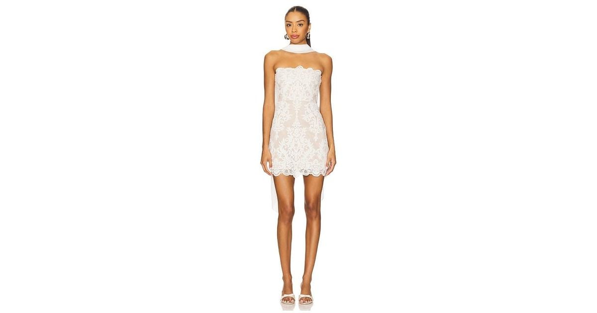 Stone Cold Fox X Revolve Amanda Mini Dress in White | Lyst