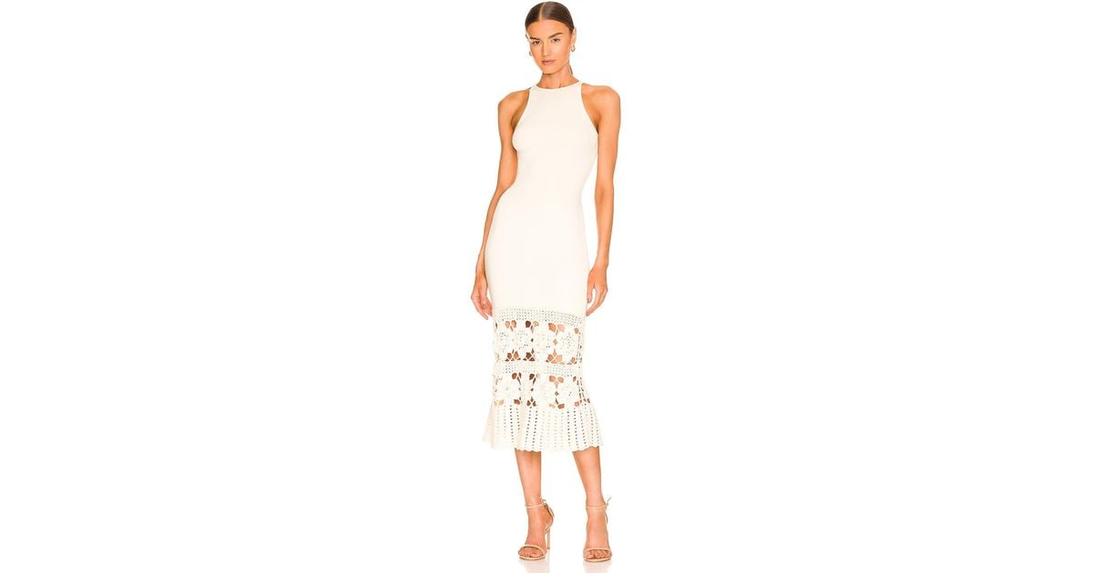Tularosa Finley Crochet Midi Dress in White Lyst