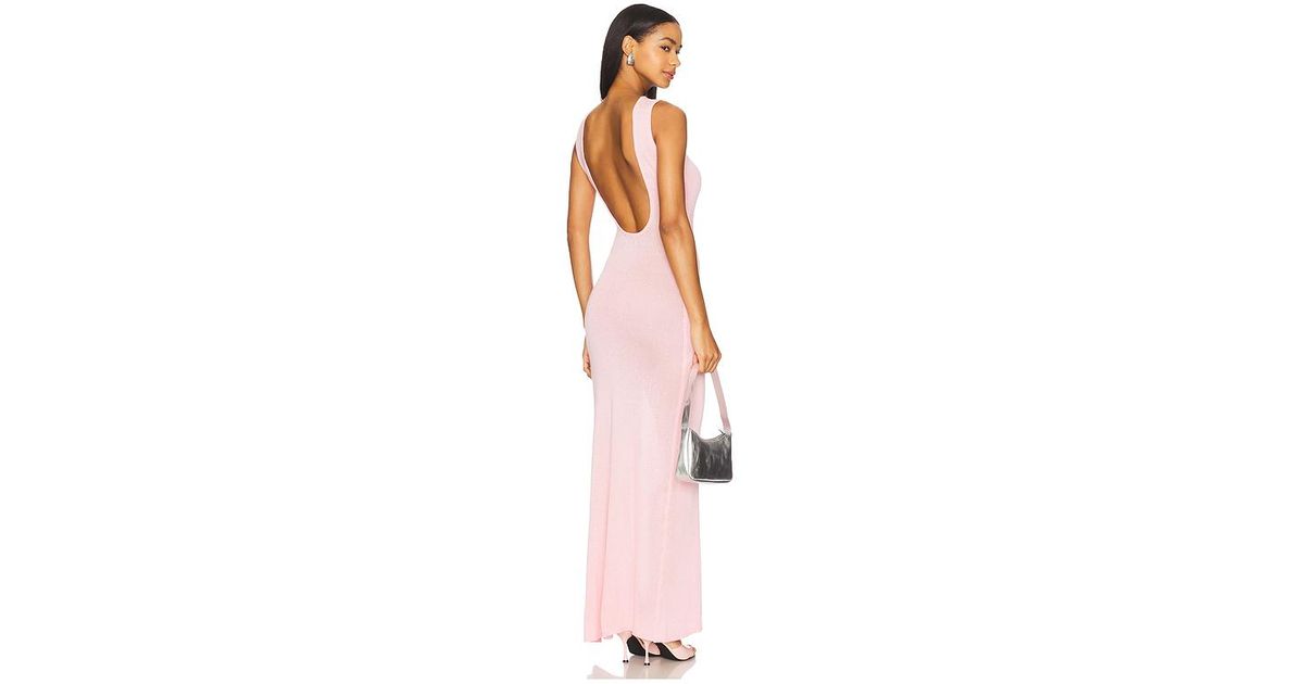 knee length dresses for ladies Runaway The Label Adriana Maxi Dress Blue main image 1