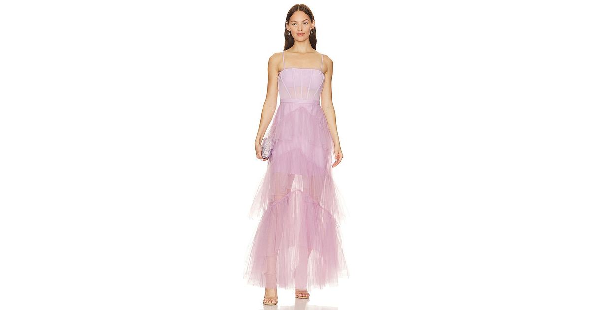 bcbg tulle dress pink Bcbg Pink Tulle Gown