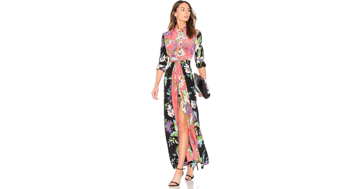 dvf floral maxi dress