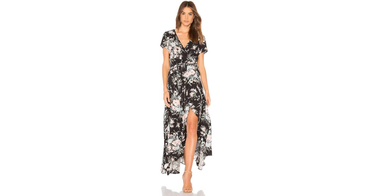 auguste scarlett wrap maxi dress
