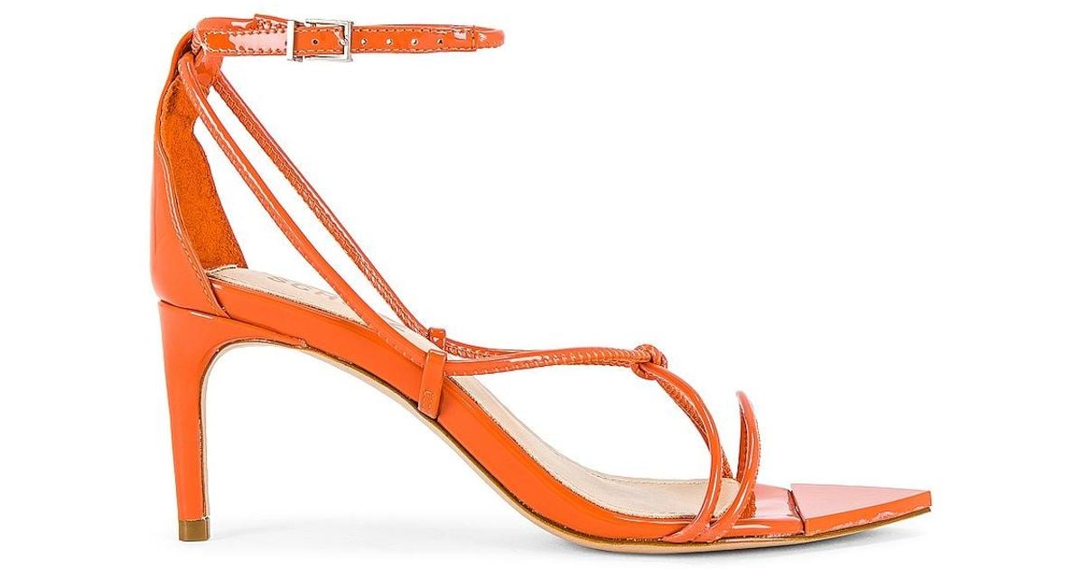 Schutz Leather Pamela Mid Heel in Bright Orange (Orange) | Lyst