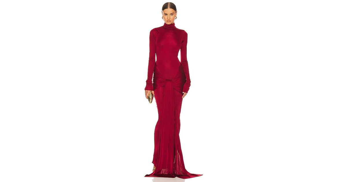 chinese dress ladies Playing Games Red Maxi Dress for Chic Evenings main image 0