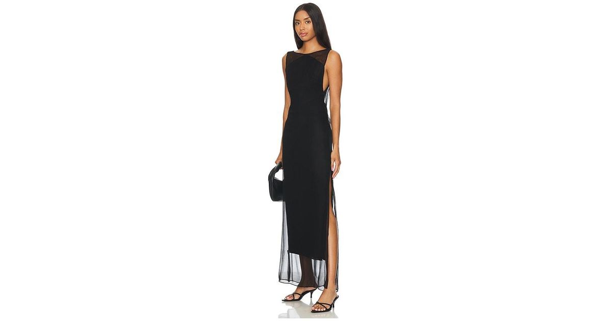 LPA Deva Maxi Dress in Black | Lyst
