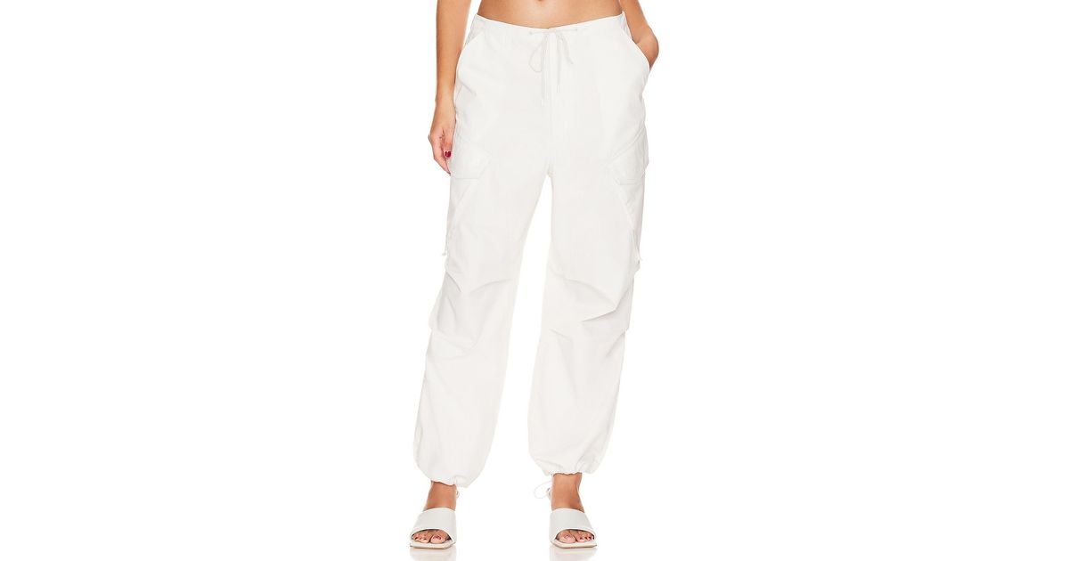 Agolde Ginerva Cargo Pant in White | Lyst
