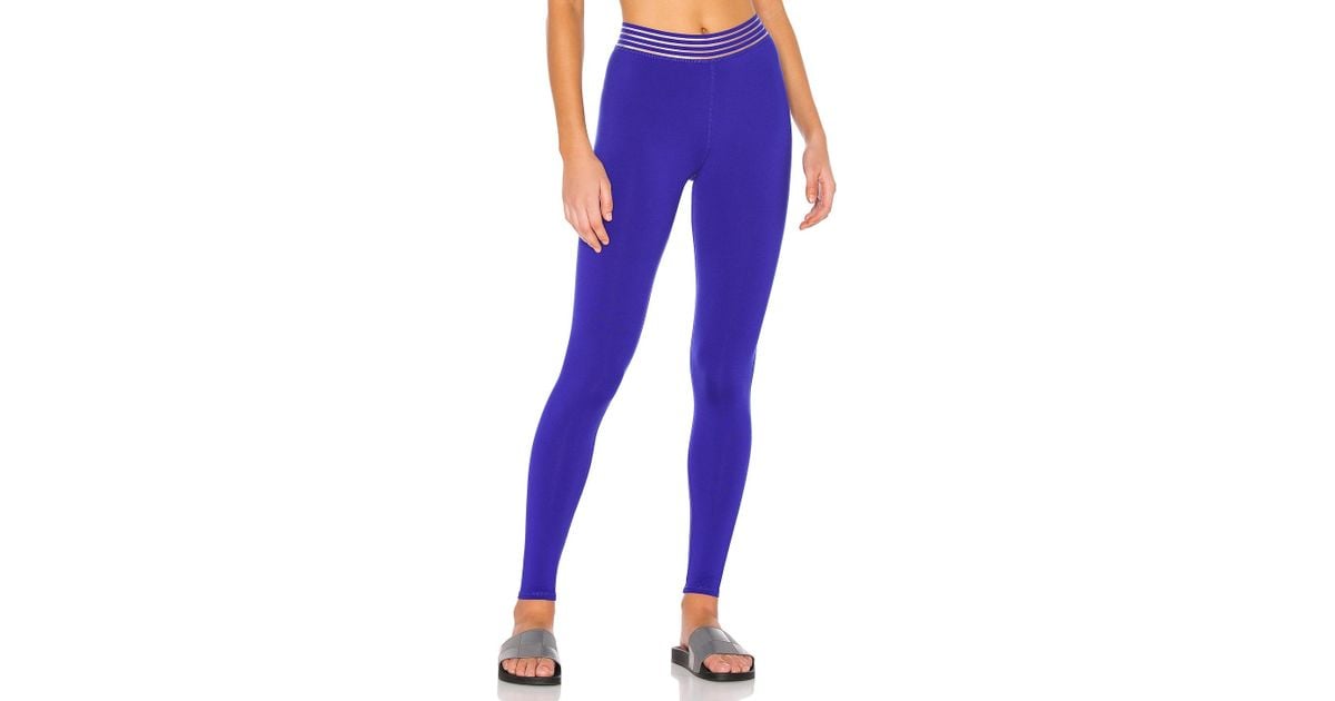Alo Yoga Synthetic High Waist Gaze Legging In Sapphire Purple Lyst