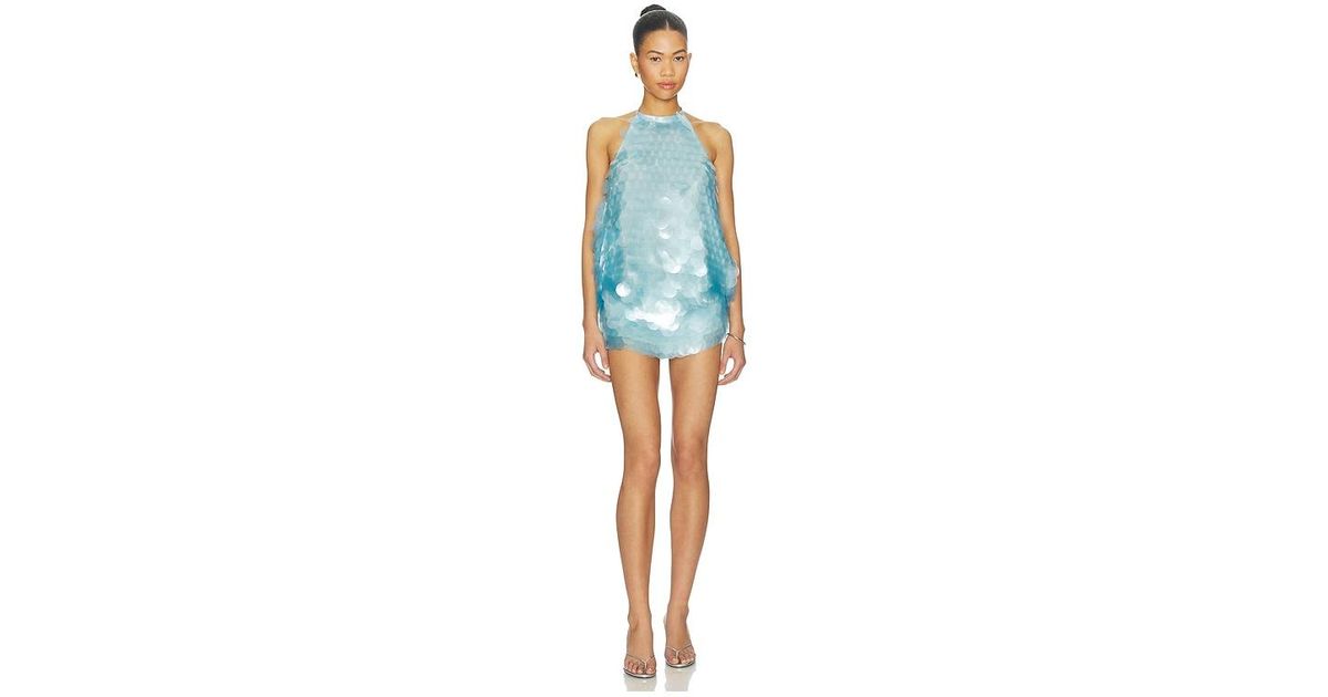 CULTNAKED Museum Dress in Blue