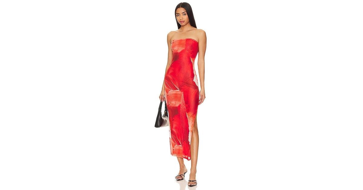 MORE TO COME Jamila Maxi Dress in Red | Lyst