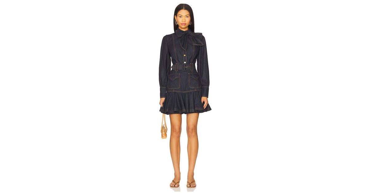zimmermann denim flip dress Zimmermann Denim Flip Dress in Black