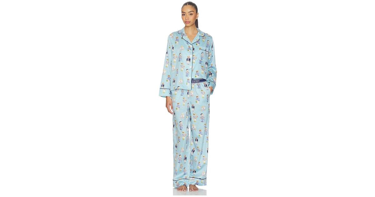 Polo Ralph Lauren Intimates Madison Pj Set in Blue | Lyst