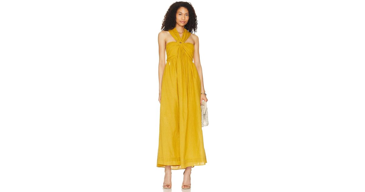 Cleobella Aurelia Maxi Dress in Yellow | Lyst