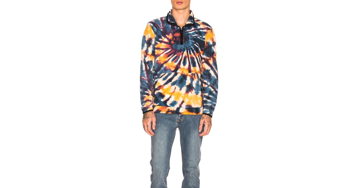 Download Stussy Tie Dye Polar Fleece Mock for Men - Lyst