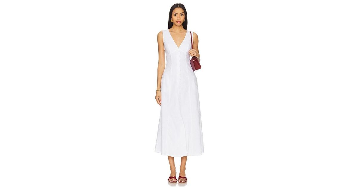 revolve white linen dress LPA x Revolve White Vivia Dress Size XL Style #LPD488 S20 $255