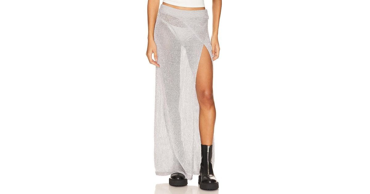 superdown Keva Wrap Maxi Skirt in White Lyst