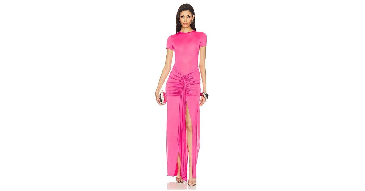 MOTHER OF ALL Viola T-Shirt Jersey Dress in Pink | Lyst