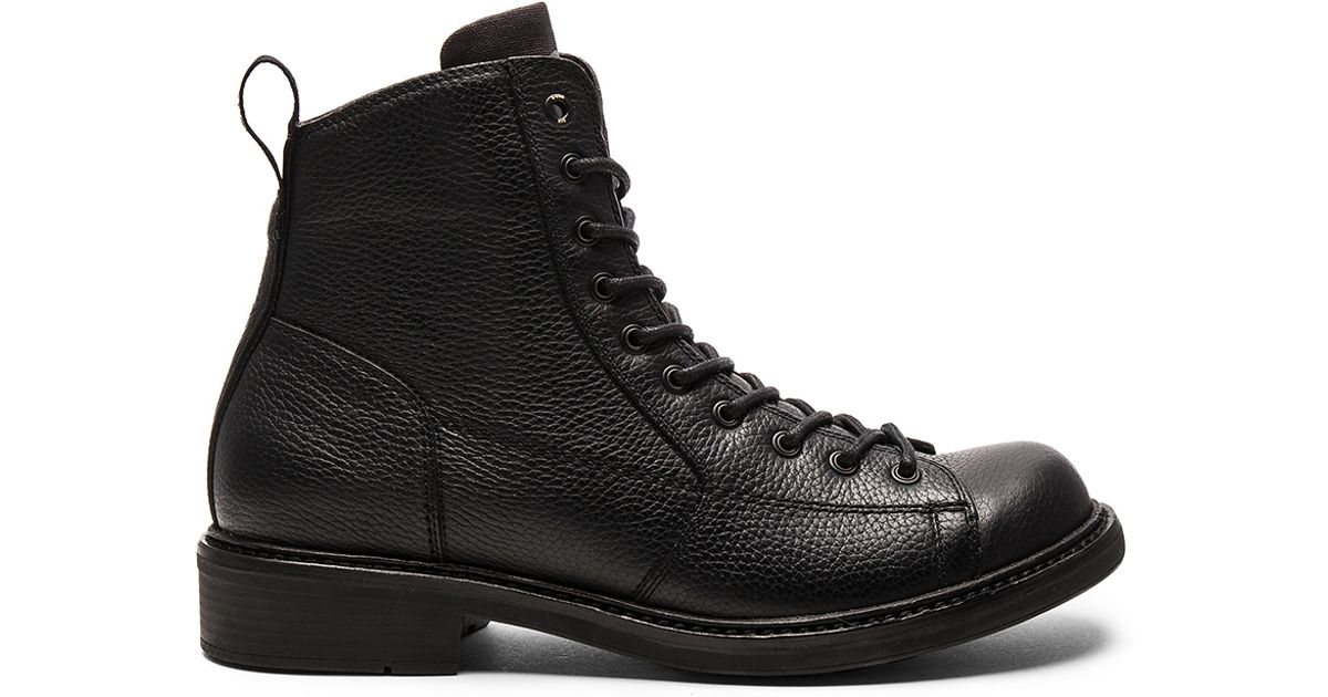 G-Star RAW Leather Roofer Boot in Black for Men - Lyst