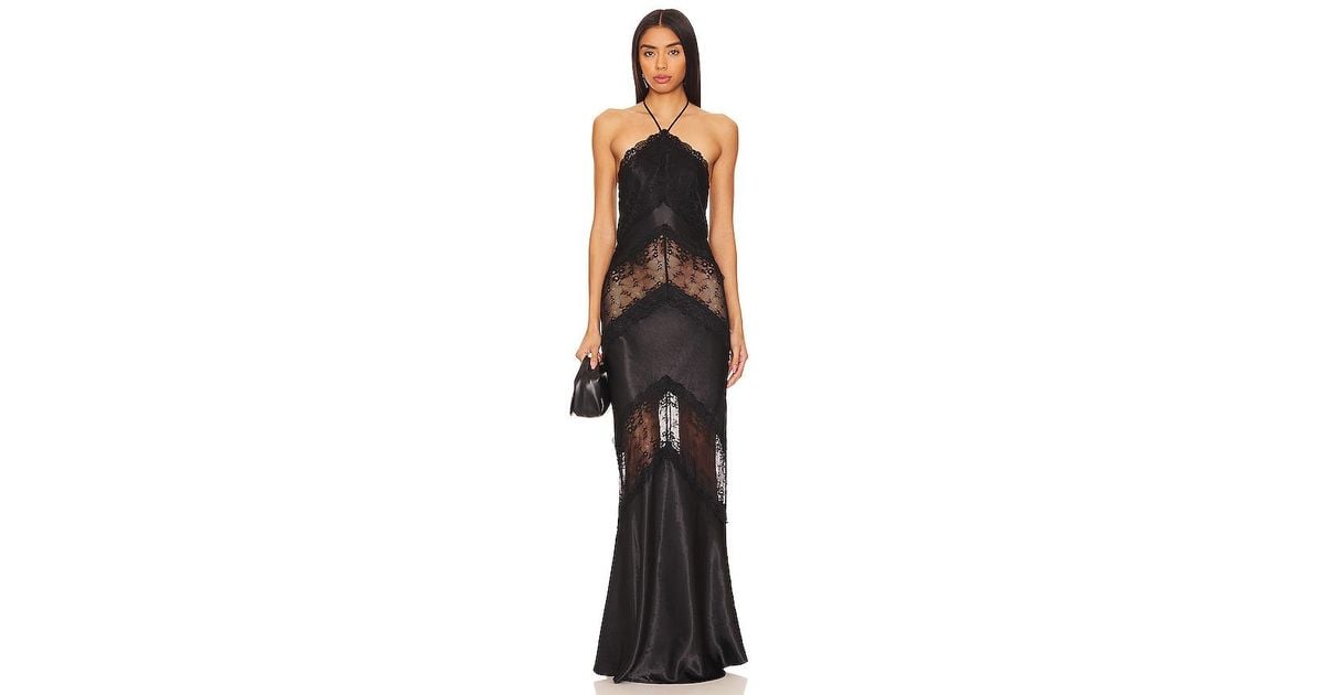 Lovers + Friends Cailey Gown in Black | Lyst Lovers + Friends Cailey Gown in Black | Lyst