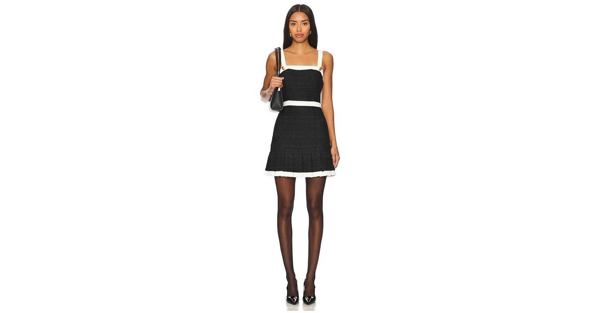 Alice Olivia Clarine Mini Dress in Black Lyst UK