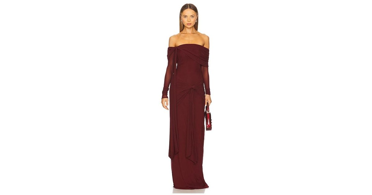 deme burgundy dress Chantal – DEME by Gabriella main image 0